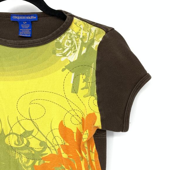 SOLD Vintage Y2K Cirque Du Soleil Short Sleeve Graphic T-Shirt Womens Sz Small - Picture 4 of 6